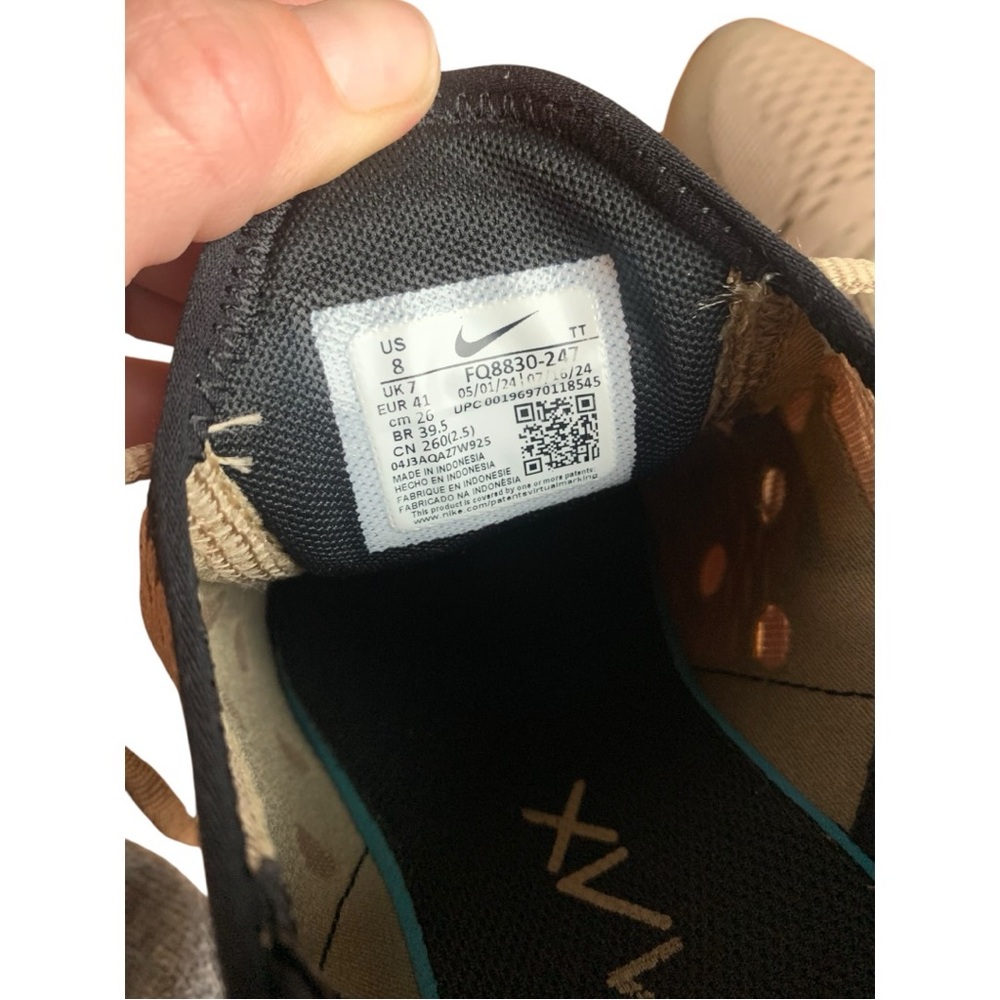 Nike Air Max 270 Brown Black & White Gym Running Workout Shoe Mens 8 Womens 9.5 - Picture 5 of 9